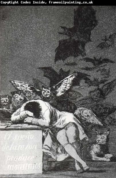 Francisco Goya El Sueno de la razon produce monstruos